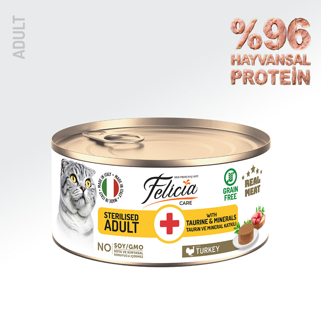 Felicia 85 Gr Hindili Ezme Kısırlaştırılmış Kedi Konserve Maması