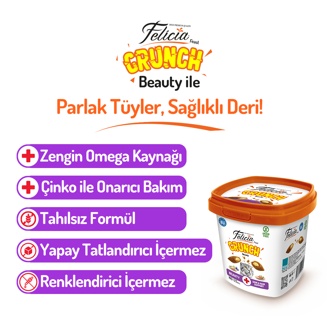 Felicia Beauty Kedi Crunch Ödül Maması